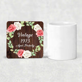 51st Birthday Vintage 1973 Aged Perfectly - Drink Coaster A