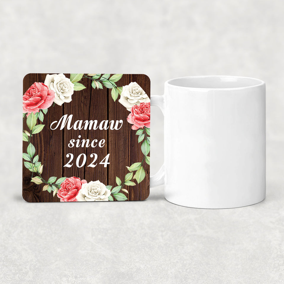 Mamaw Since 2024 - Drink Coaster A
