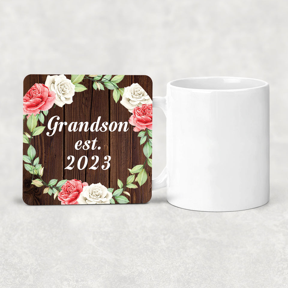 Grandson Established Est. 2023 - Drink Coaster A