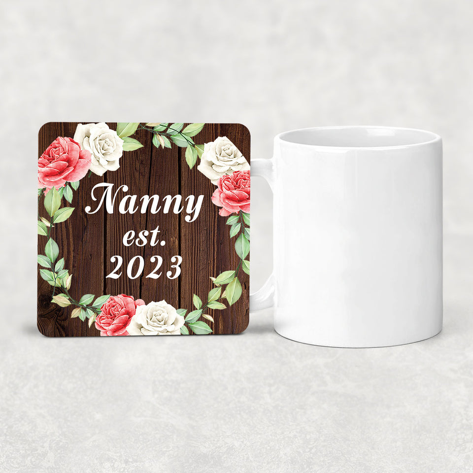 Nanny Established Est. 2023 - Drink Coaster A