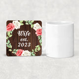 Wife Established Est. 2023 - Drink Coaster A