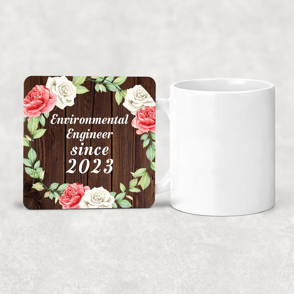 Environmental Engineer Since 2023 - Drink Coaster A