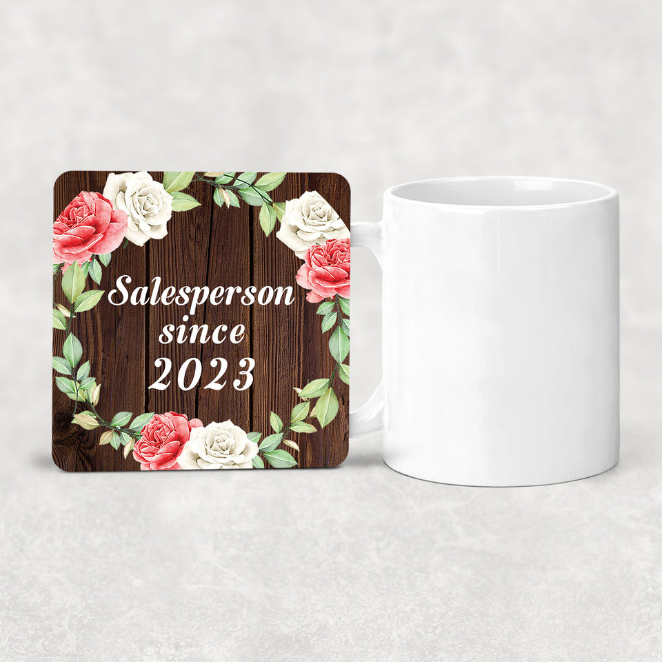 Salesperson Since 2023 - Drink Coaster A