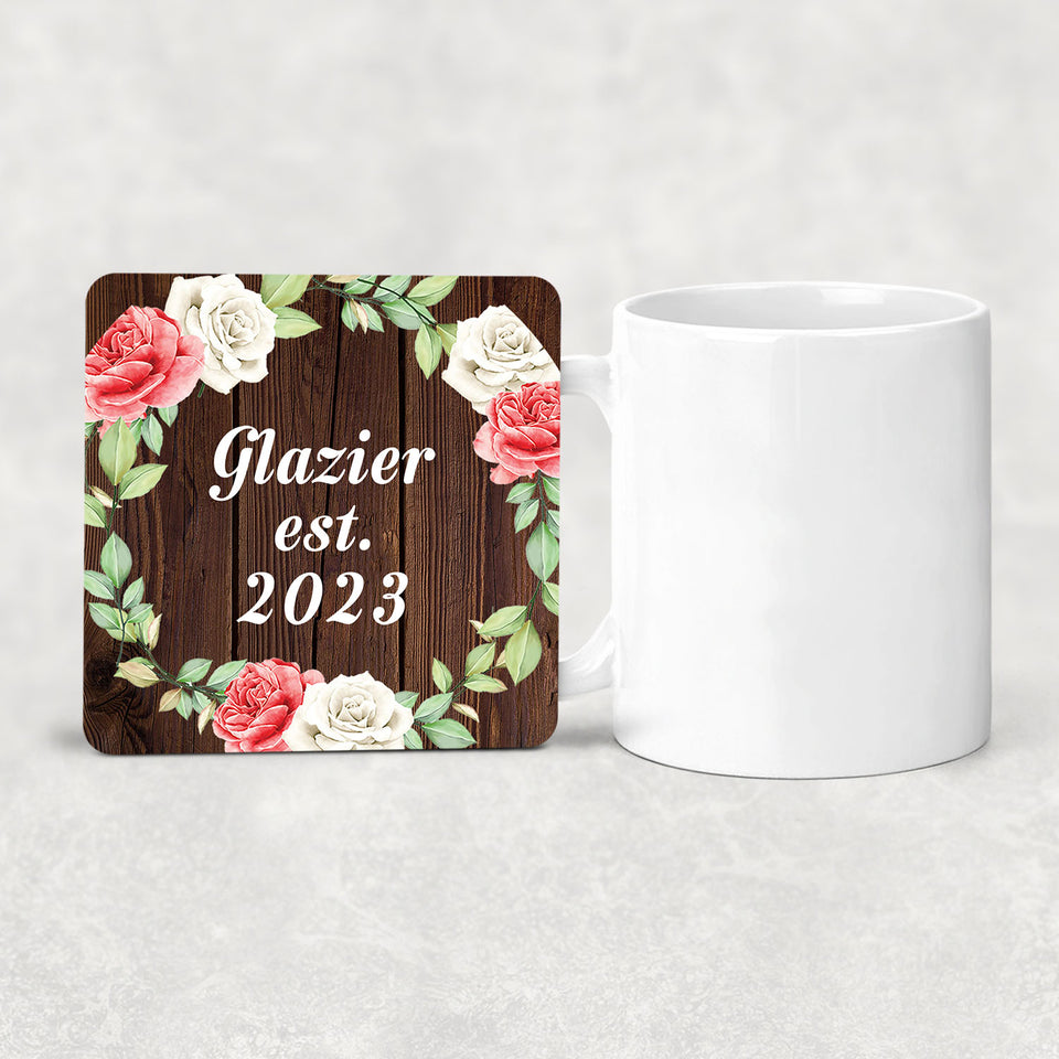 Glazier Established Est. 2023 - Drink Coaster A