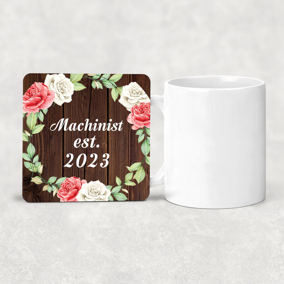 Machinist Established Est. 2023 - Drink Coaster A