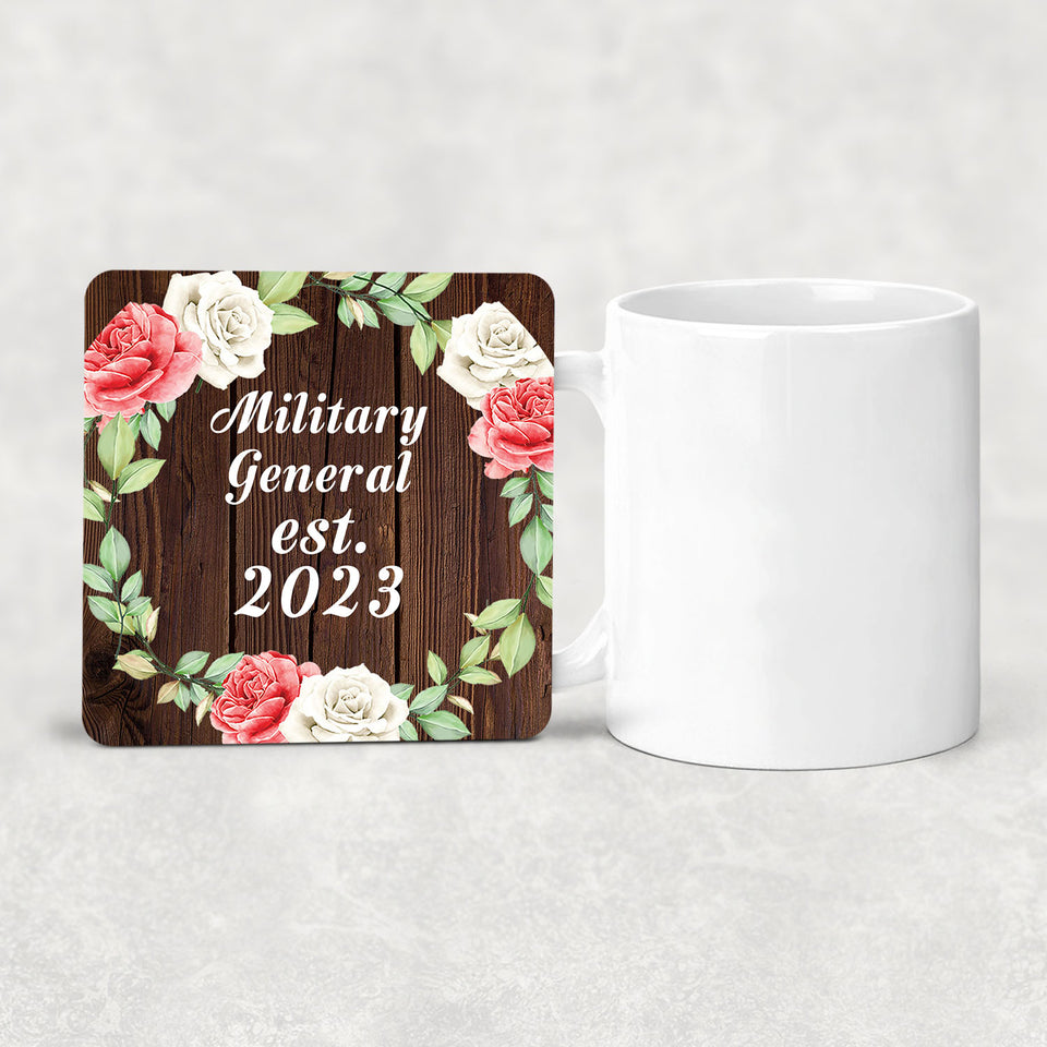 Military General Established Est. 2023 - Drink Coaster A