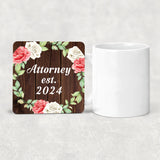 Attorney Established Est. 2024 - Drink Coaster A