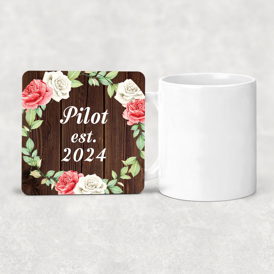 Pilot Established Est. 2024 - Drink Coaster A