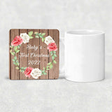 Baby's First Christmas 2022 - Drink Coaster B