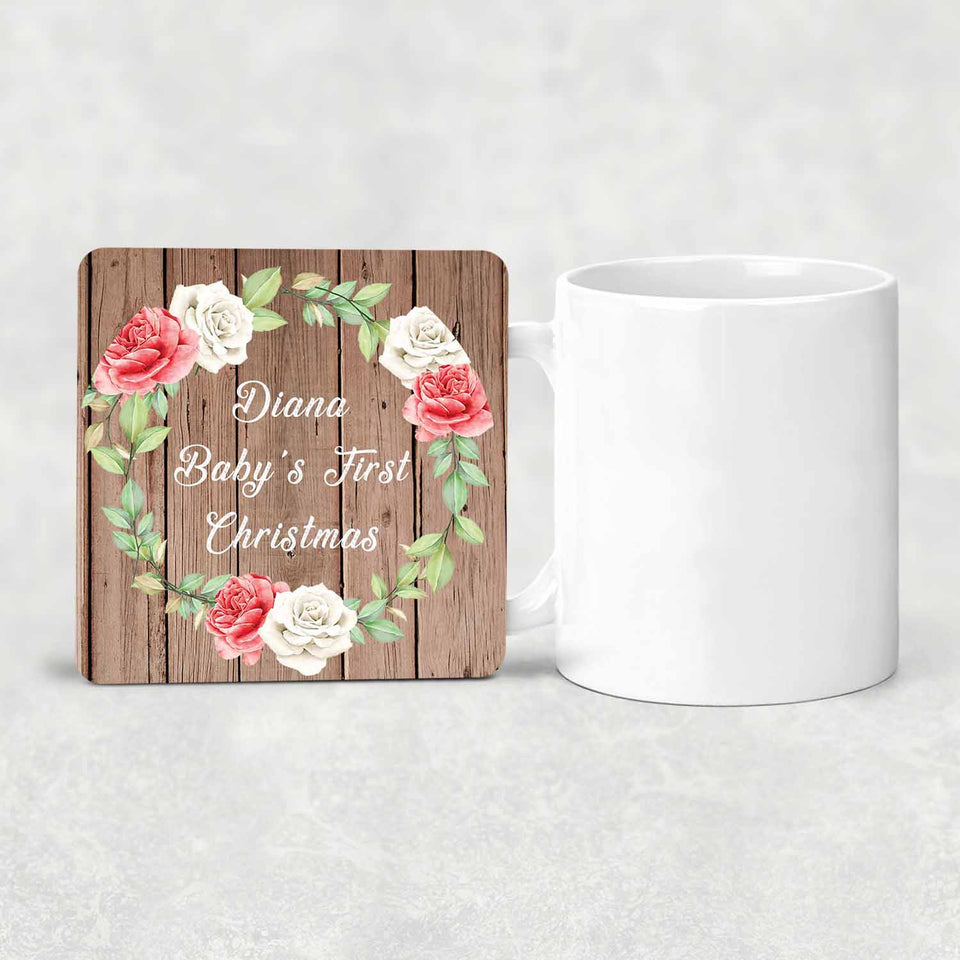 Diana Baby's First Christmas - Drink Coaster B