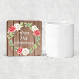 Happy 71st Anniversary - Drink Coaster B