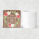 First Christmas As Kid 2022 - Drink Coaster B