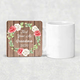 First Year As Grandma 2020 - Drink Coaster B