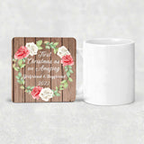 First Christmas As an Amazing Girlfriend & Boyfriend 2022 - Drink Coaster B