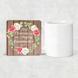 First Christmas As an Amazing Grandmother 2023 - Drink Coaster B