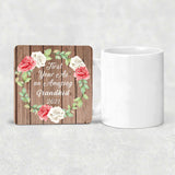 First Year As An Amazing Grandkid 2021 - Drink Coaster B
