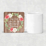 Mum & Dad Are For Life, Not Just For Christmas - Drink Coaster B