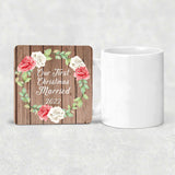 Our First Christmas Married 2022 - Drink Coaster B