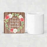 First Christmas With My Grandchild - Drink Coaster B