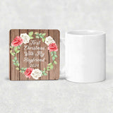 First Christmas With My Boyfriend 2024 - Drink Coaster B