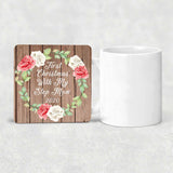 First Christmas With My Step Mom 2020 - Drink Coaster B