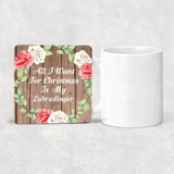 All I Want For Christmas Is My Labradinger - Drink Coaster B