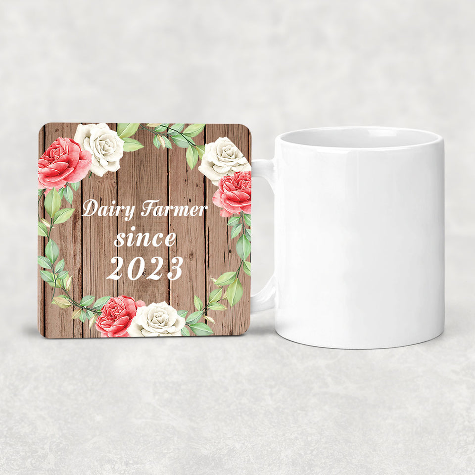 Dairy Farmer Since 2023 - Drink Coaster B