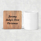 Jeremy Baby's First Christmas - Drink Coaster C