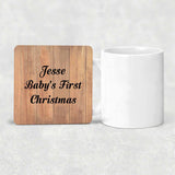 Jesse Baby's First Christmas - Drink Coaster C