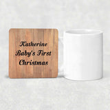 Katherine Baby's First Christmas - Drink Coaster C