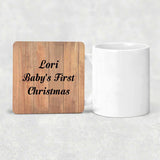 Lori Baby's First Christmas - Drink Coaster C