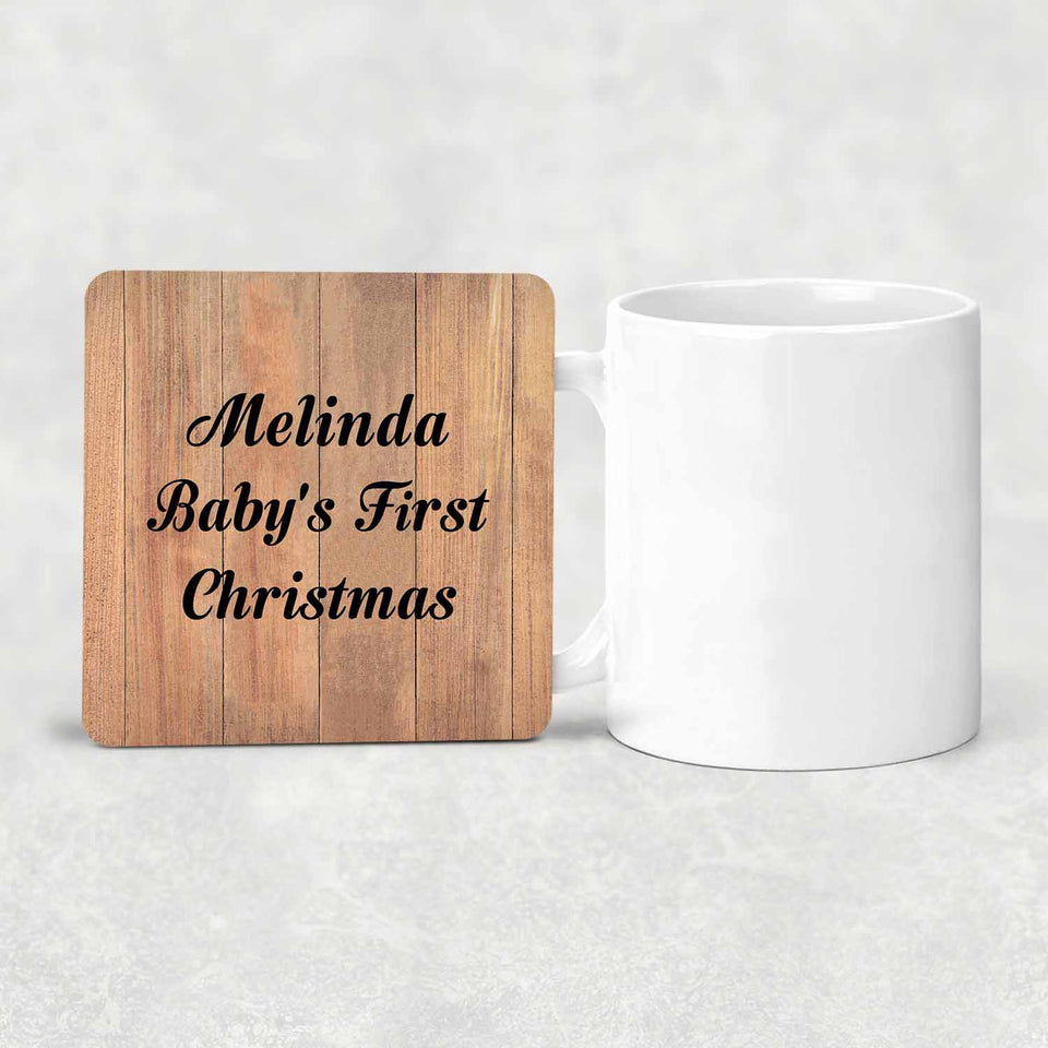 Melinda Baby's First Christmas - Drink Coaster C