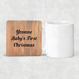 Yvonne Baby's First Christmas - Drink Coaster C
