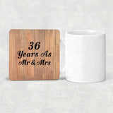 36 Years As Mr & Mrs - Drink Coaster C