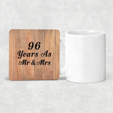 96 Years As Mr & Mrs - Drink Coaster C