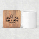 84 Years As Mr & Mrs 2021 - Drink Coaster C
