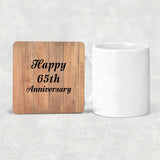 Happy 65th Anniversary - Drink Coaster C
