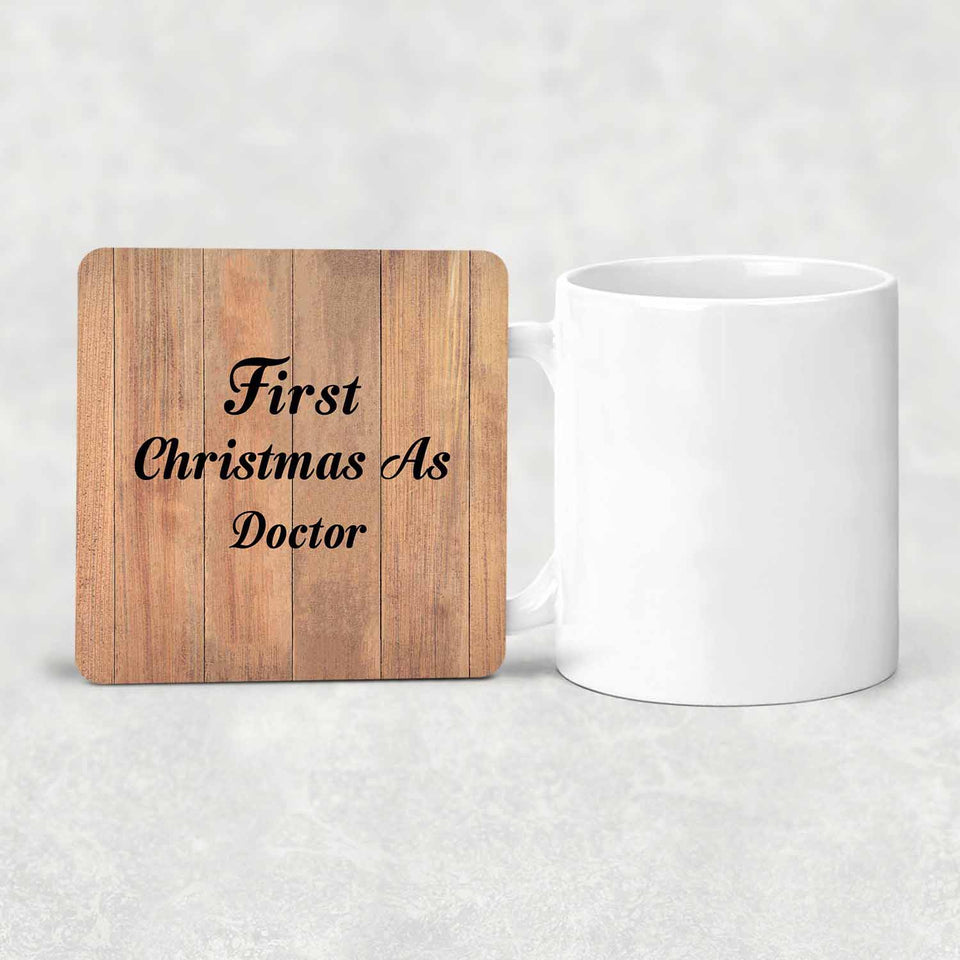 First Christmas As Doctor - Drink Coaster C