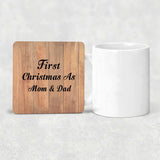 First Christmas As Mom & Dad - Drink Coaster C