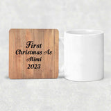 First Christmas As Mimi 2023 - Drink Coaster C