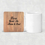 First Year As Mum & Dad - Drink Coaster C