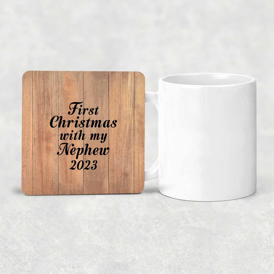 First Christmas With My Nephew 2023 - Drink Coaster C