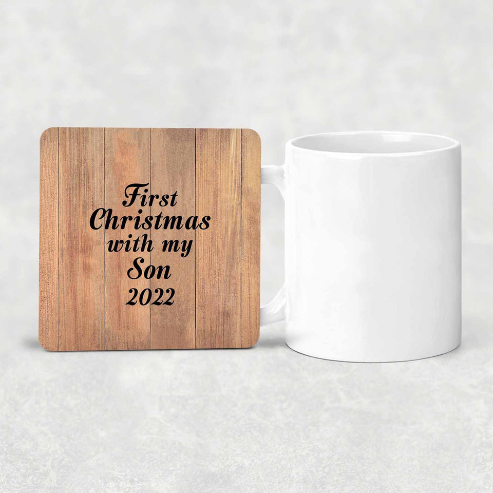 First Christmas With My Son 2022 - Drink Coaster C