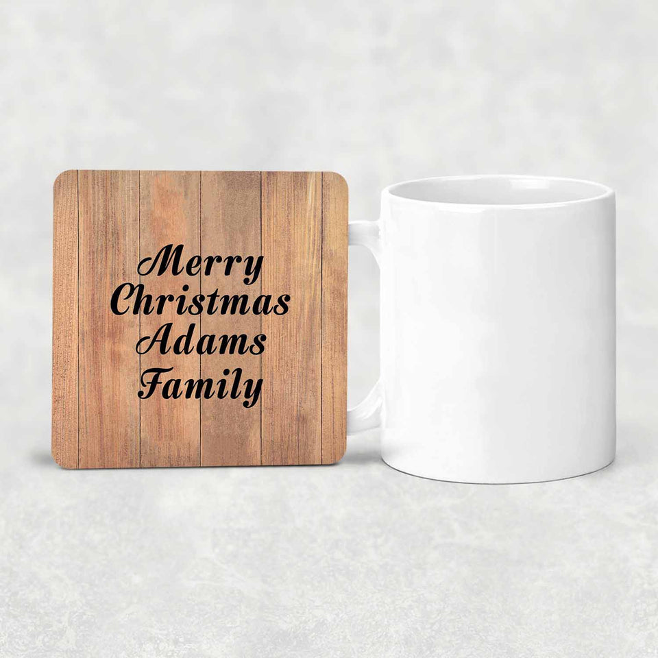 Merry Christmas Adams Family - Drink Coaster C