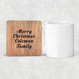 Merry Christmas Coleman Family - Drink Coaster C