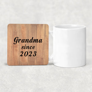 Grandma Since 2023 - Drink Coaster C