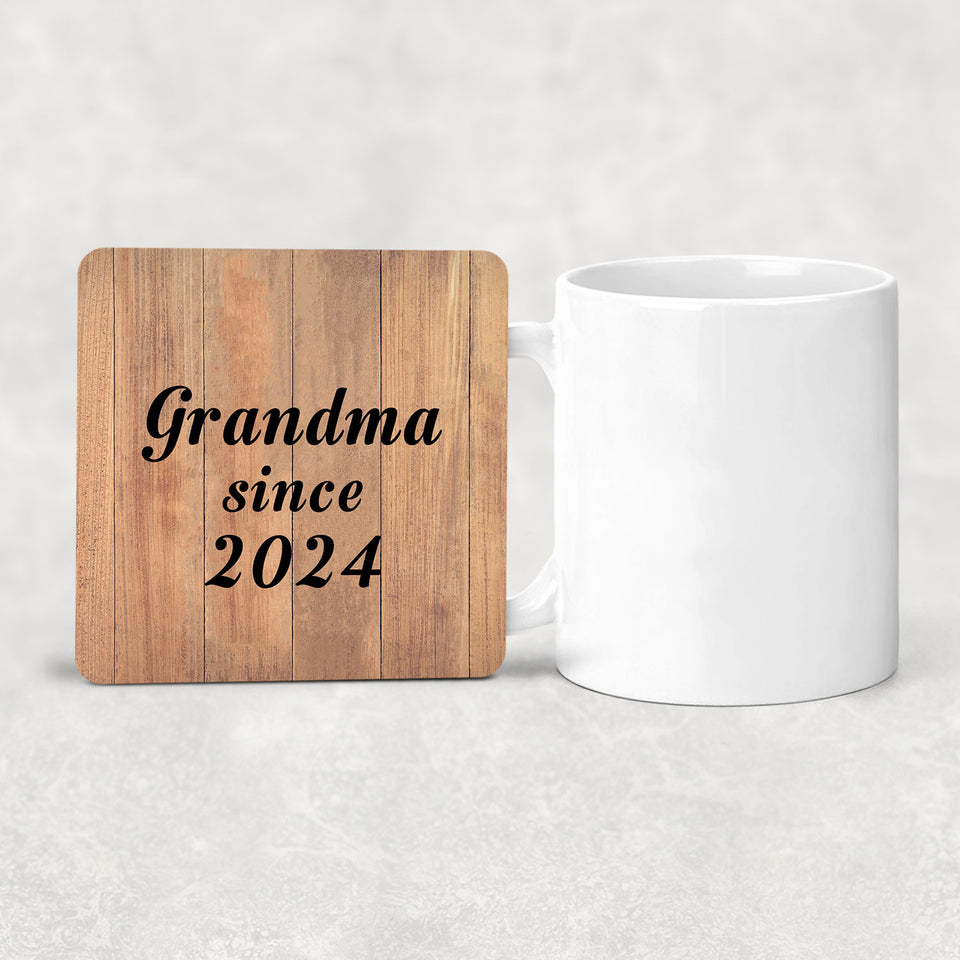 Grandma Since 2024 - Drink Coaster C