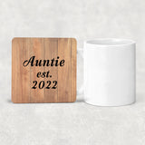 Auntie Established EST. 2022 - Drink Coaster C