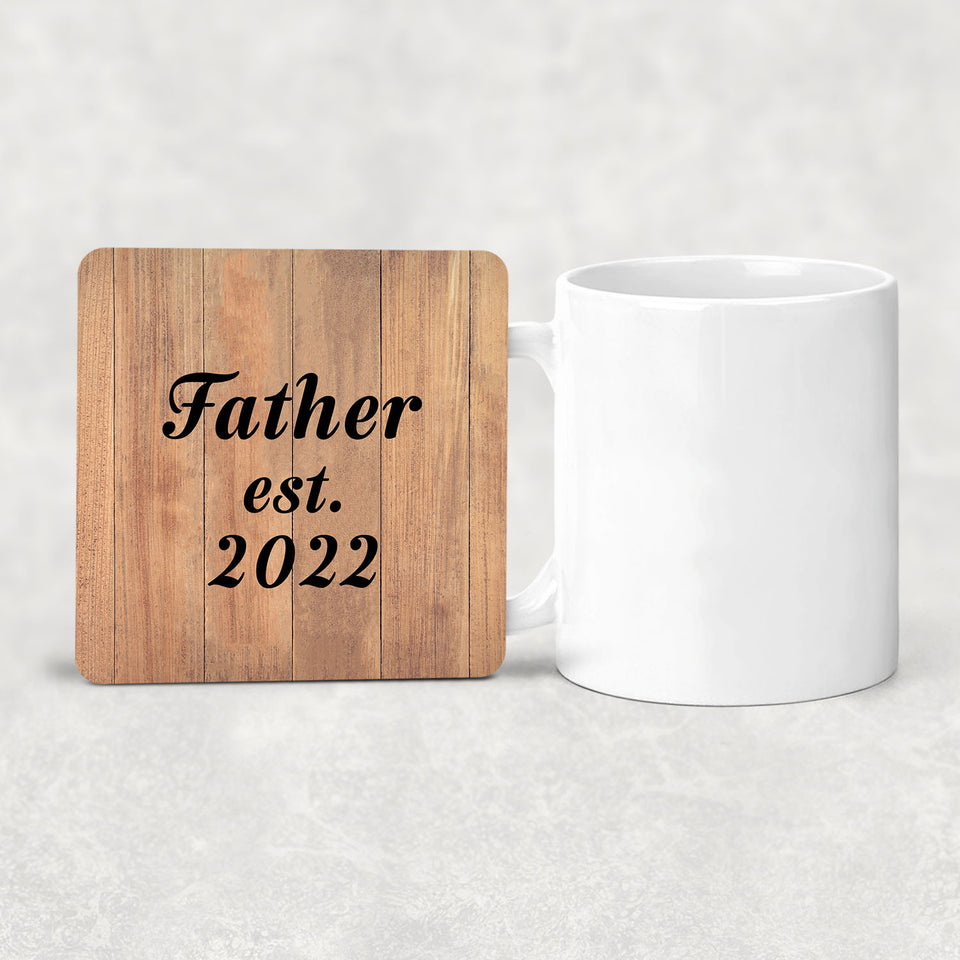 Father Established EST. 2022 - Drink Coaster C