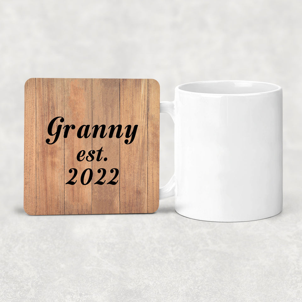 Granny Established EST. 2022 - Drink Coaster C